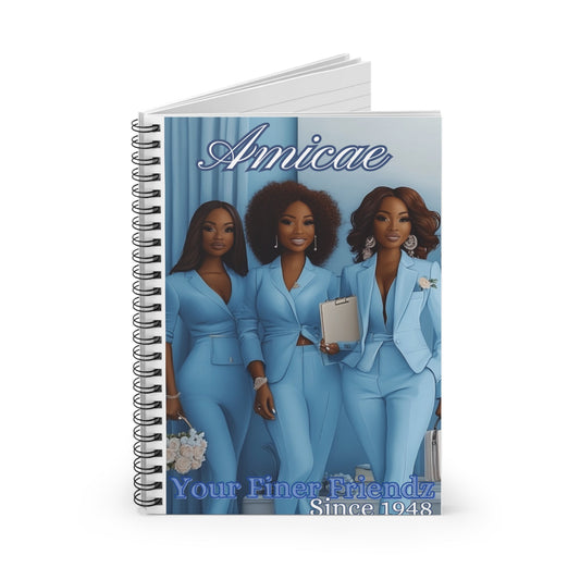 Amicae Spiral Lined Notebook - Shante's Bazaar