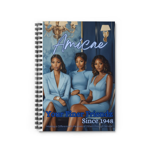 Amicae Spiral Notebook - Ruled Line - Shante's Bazaar