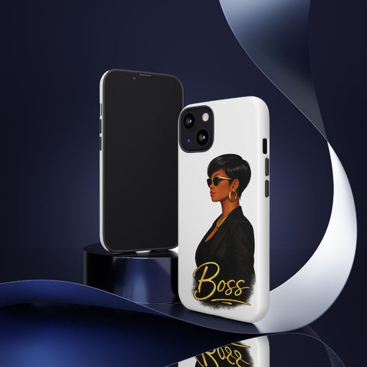 Boss Phone Case - White - Shante's Bazaar