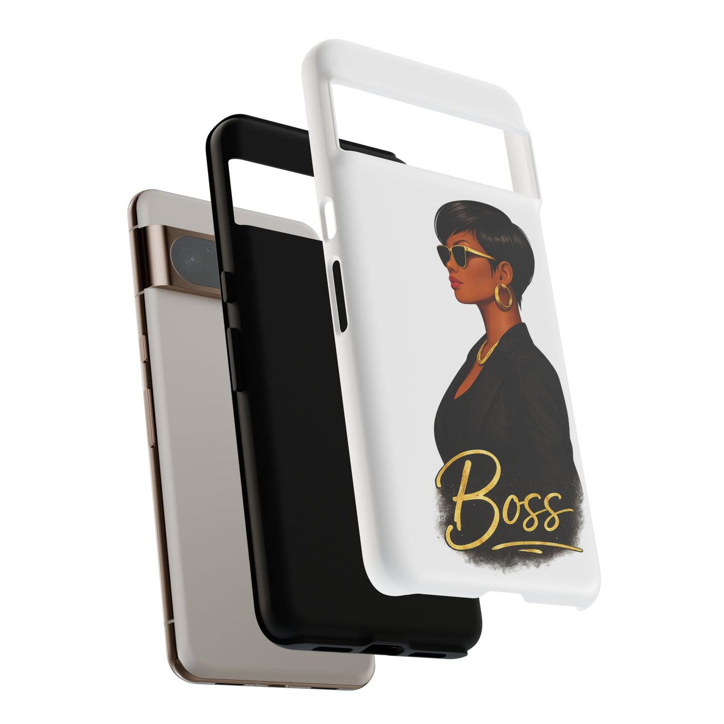 Boss Phone Case - White - Shante's Bazaar