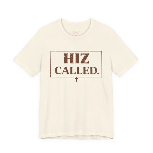 Hiz Called Christian Tee — "HIZ CALLED." Distressed Cross Faith T-Shirt - Shante's Bazaar