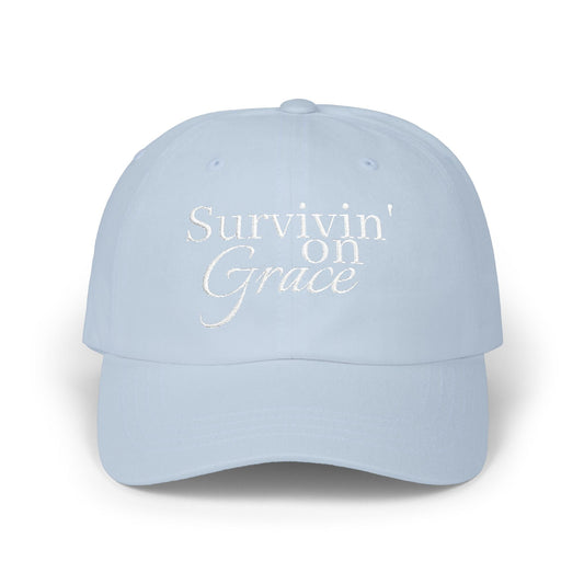 Survivin' on Grace 2 — Women's Inspirational Embroidered Baseball Hat - Shante's Bazaar
