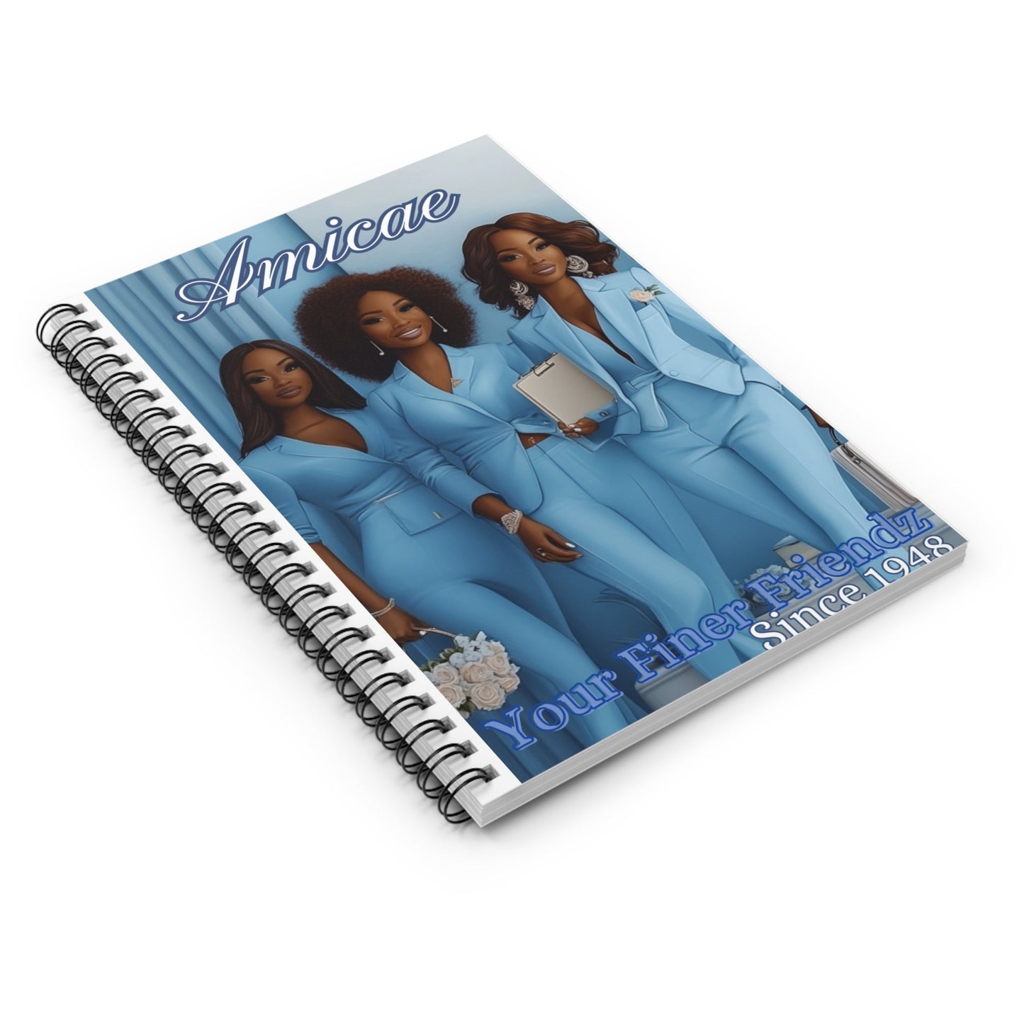 Amicae Spiral Lined Notebook - Shante's Bazaar