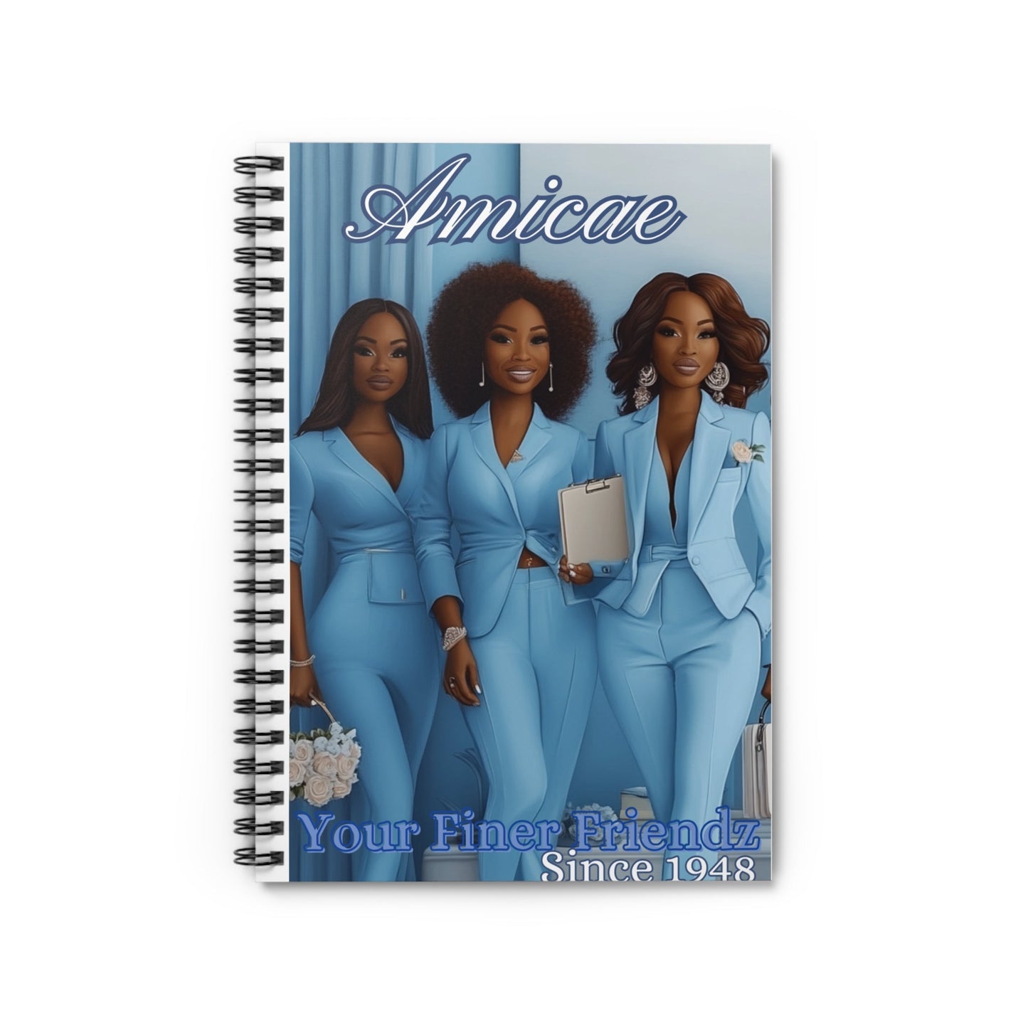 Amicae Spiral Lined Notebook - Shante's Bazaar