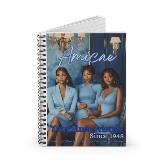Amicae Spiral Notebook - Ruled Line - Shante's Bazaar