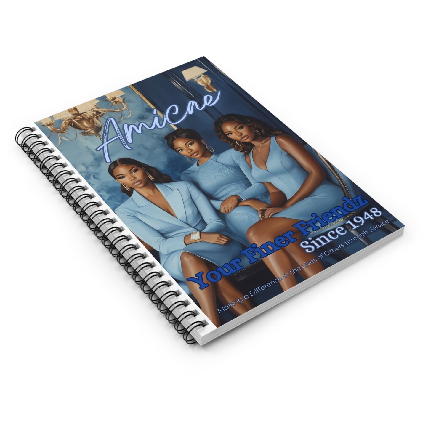 Amicae Spiral Notebook - Ruled Line - Shante's Bazaar