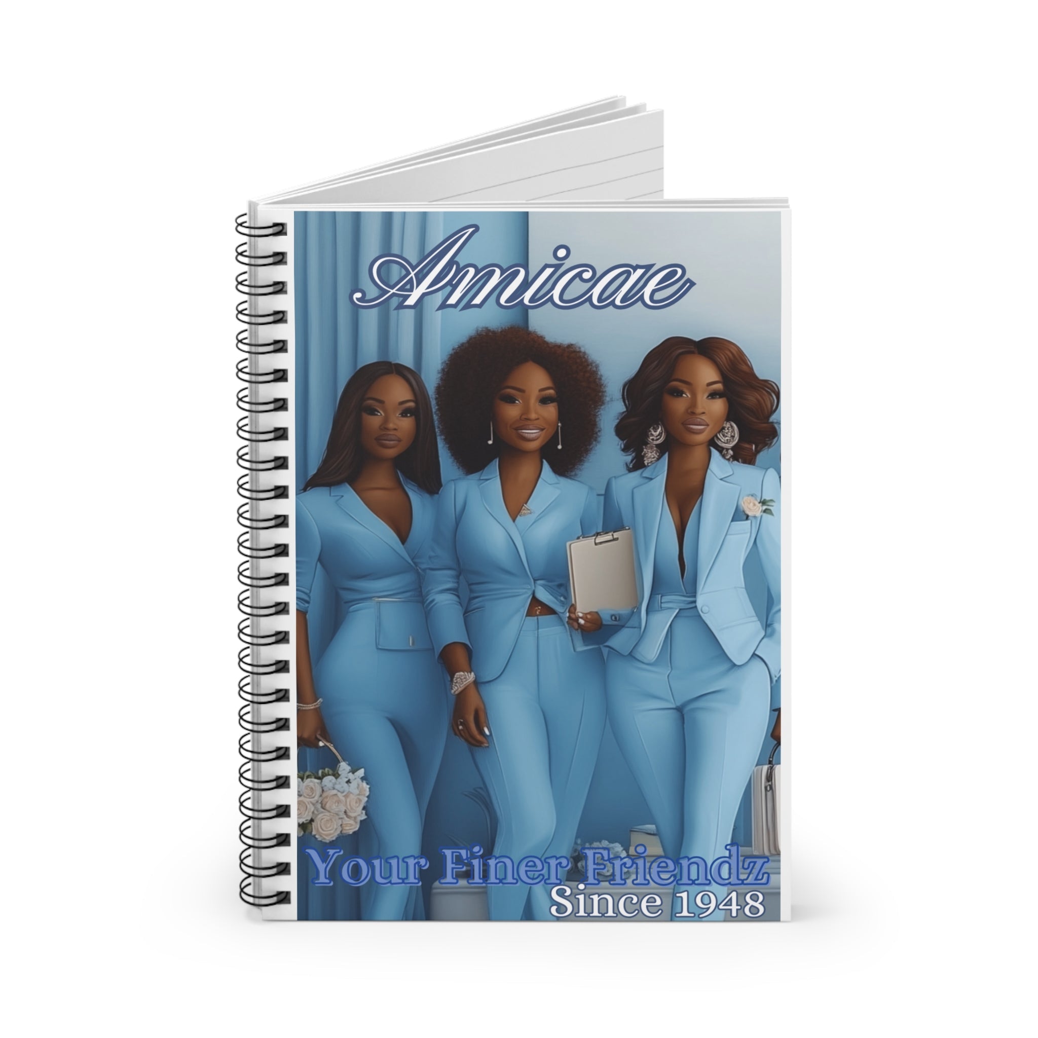 Amicae Spiral Notebook - Ruled Line - Shante's Bazaar