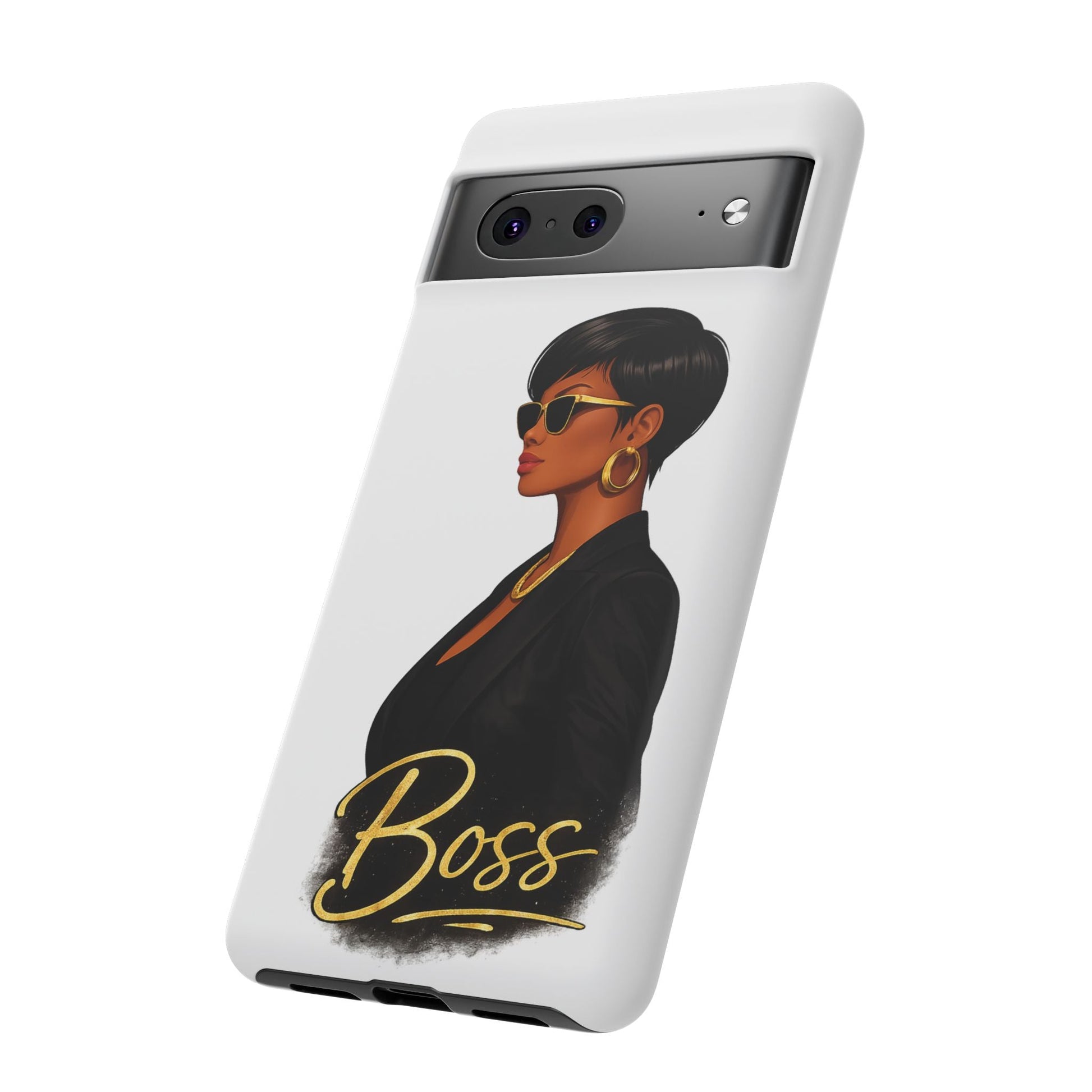 Boss Phone Case - White - Shante's Bazaar
