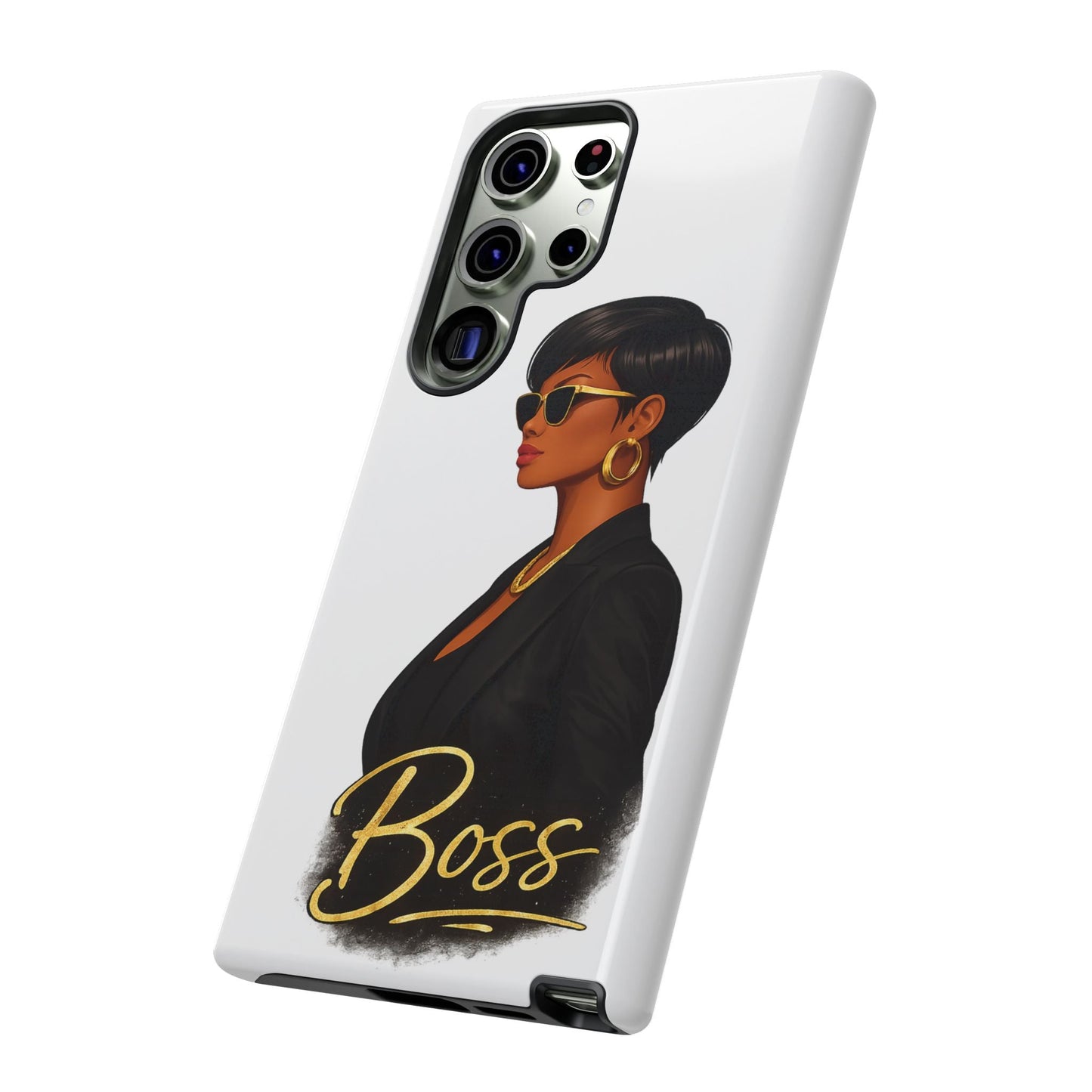 Boss Phone Case - White - Shante's Bazaar