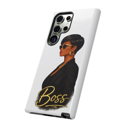 Boss Phone Case - White - Shante's Bazaar