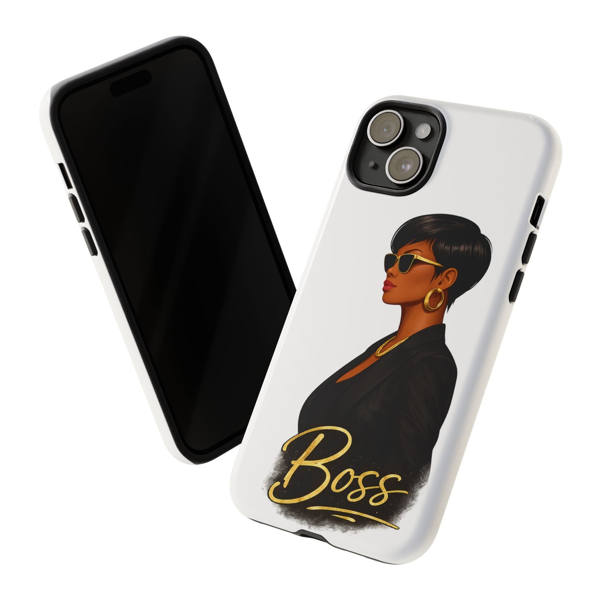 Boss Phone Case - White - Shante's Bazaar