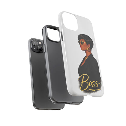 Boss Phone Case - White - Shante's Bazaar