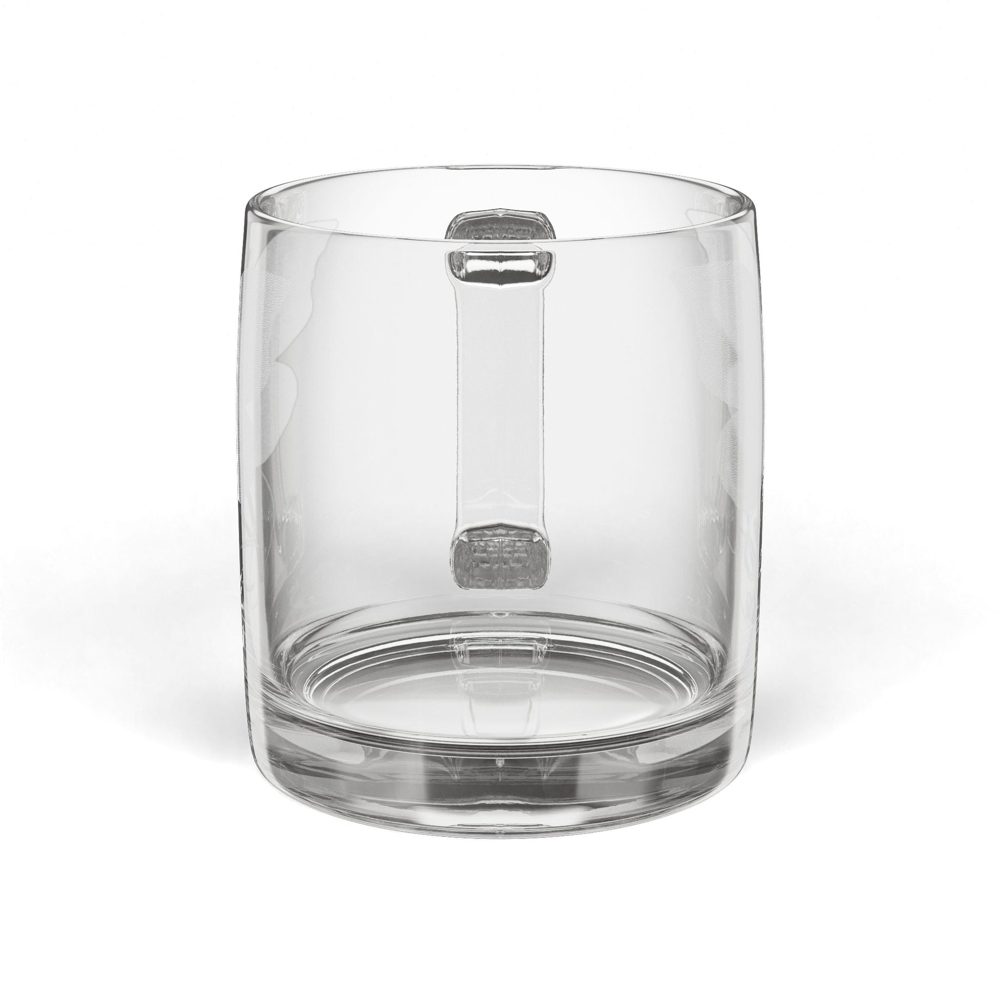 Engraved Glass Coffee Mug — Butterfly "Love" Design, 12.25 oz (Perfect Gift for Mom) - Shante's Bazaar