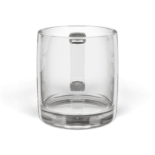 Engraved Glass Coffee Mug — Butterfly "Love" Design, 12.25 oz (Perfect Gift for Mom) - Shante's Bazaar