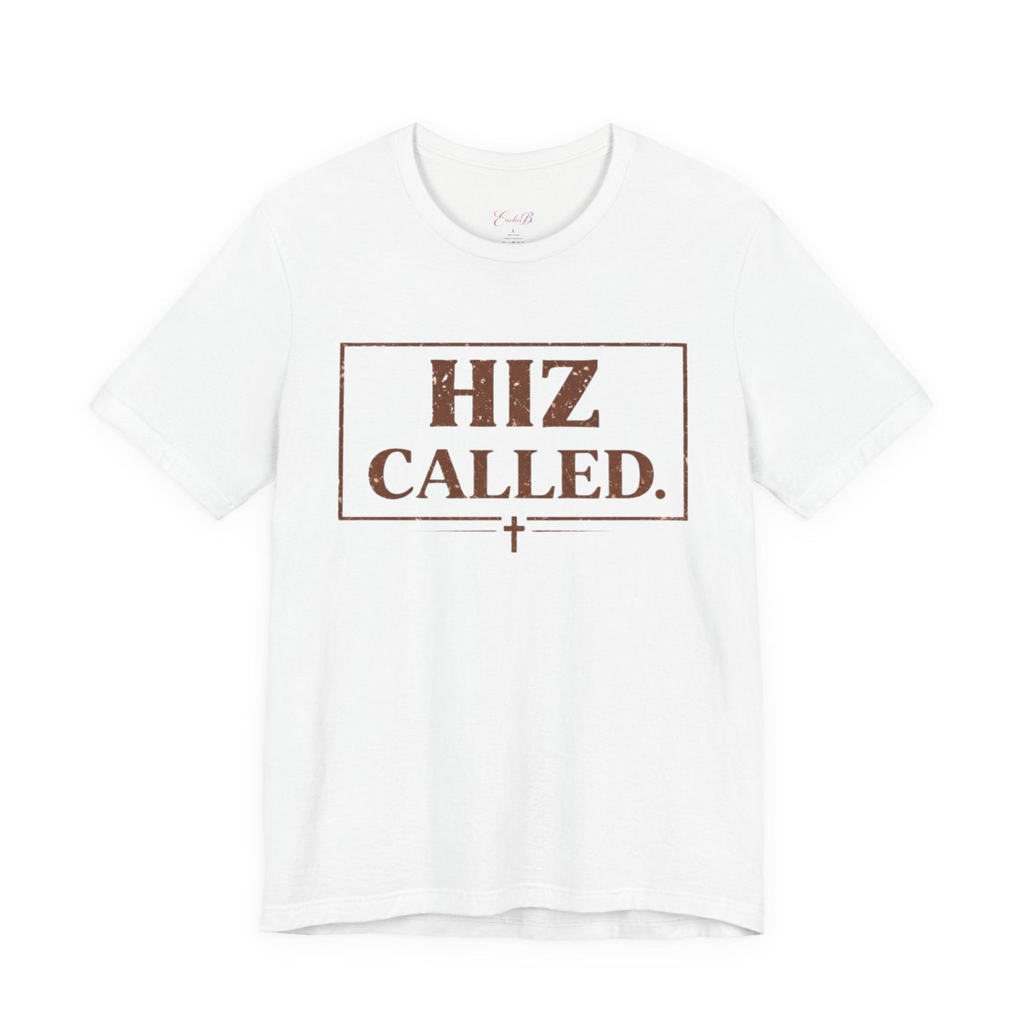 Hiz Called Christian Tee — "HIZ CALLED." Distressed Cross Faith T-Shirt - Shante's Bazaar
