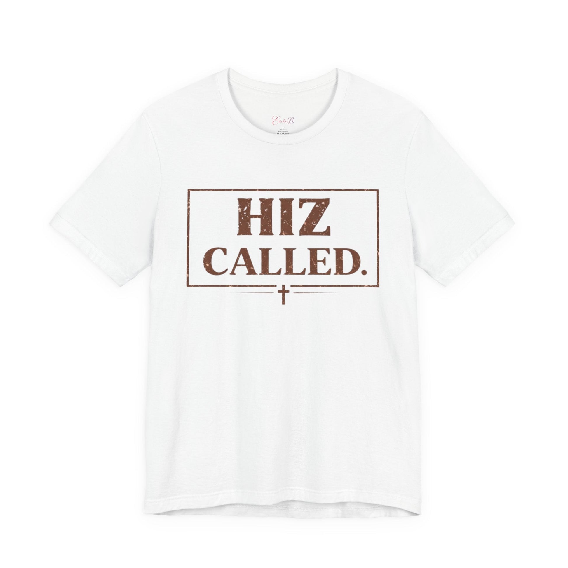 Hiz Called Christian Tee — "HIZ CALLED." Distressed Cross Faith T-Shirt - Shante's Bazaar