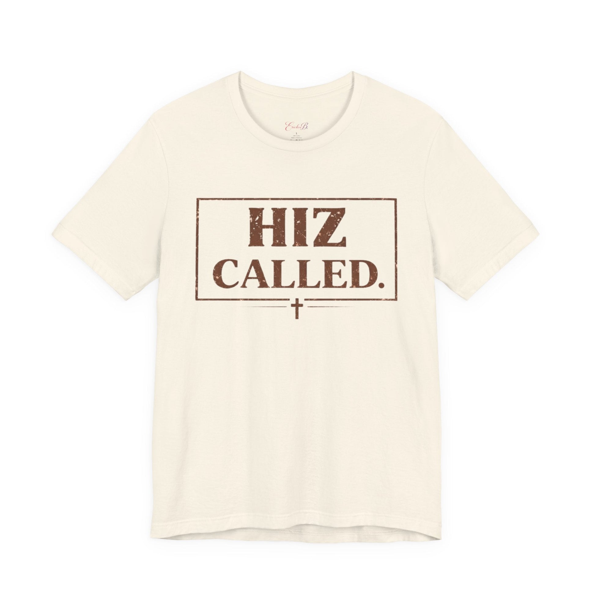 Hiz Called Christian Tee — "HIZ CALLED." Distressed Cross Faith T-Shirt - Shante's Bazaar