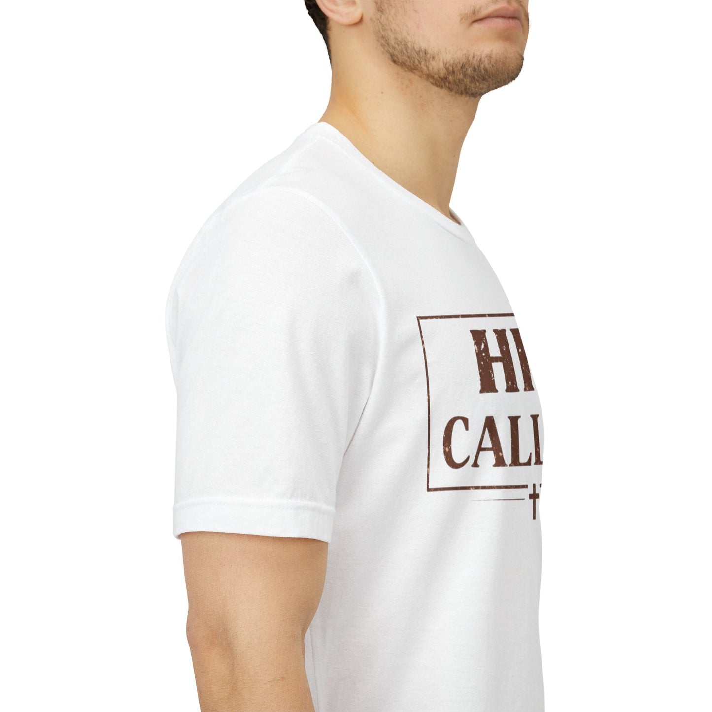 Hiz Called Christian Tee — "HIZ CALLED." Distressed Cross Faith T-Shirt - Shante's Bazaar