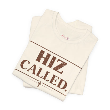 Hiz Called Christian Tee — "HIZ CALLED." Distressed Cross Faith T-Shirt - Shante's Bazaar