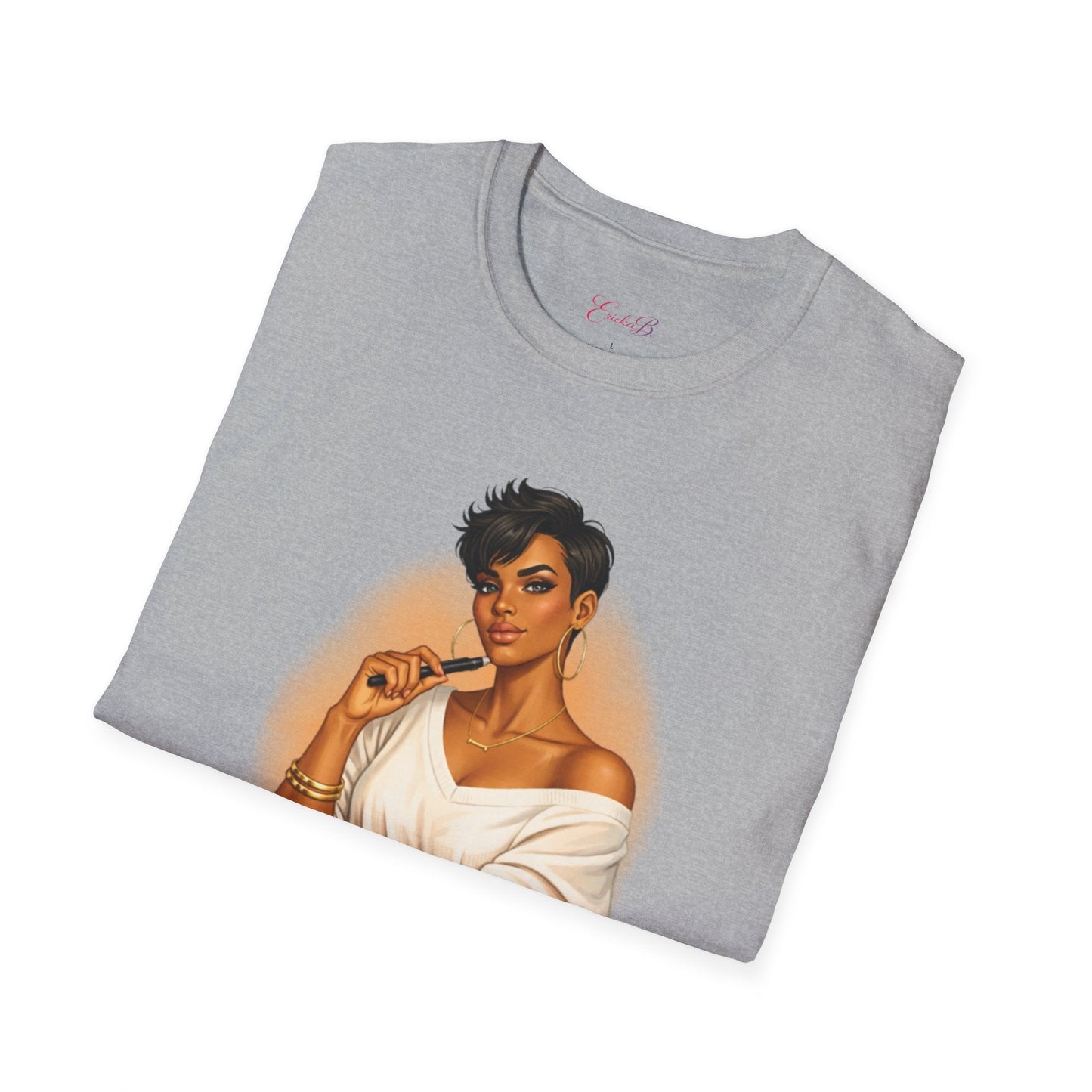 Inspirational 'She Became Her' Graphic Tee — Empowered Woman Portrait T-Shirt - Shante's Bazaar