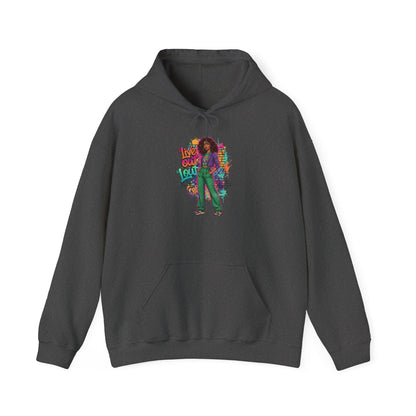 Live Out Loud Hoodie — Expressive Graphic Hooded Sweatshirt - Shante's Bazaar