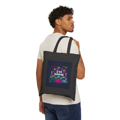 Pixel Art 'I'm Game' Tote | Gaming & Streamer Merch - Shante's Bazaar