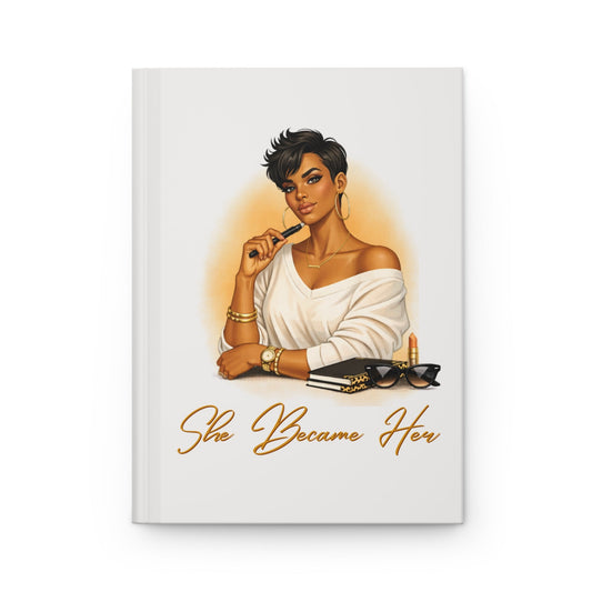 She Became Her Hardcover Journal - Shante's Bazaar