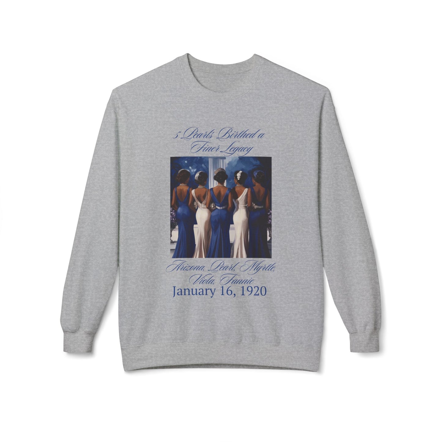 Sorority Zeta Founding Pearls Sweatshirt - Shante's Bazaar