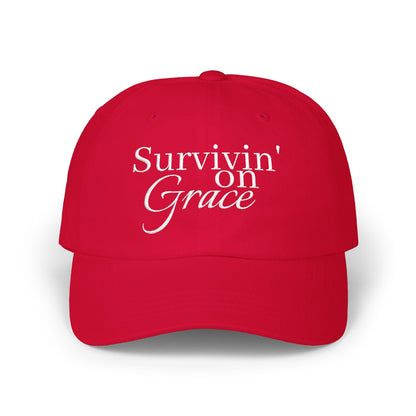 Survivin' on Grace 2 — Women's Inspirational Embroidered Baseball Hat - Shante's Bazaar