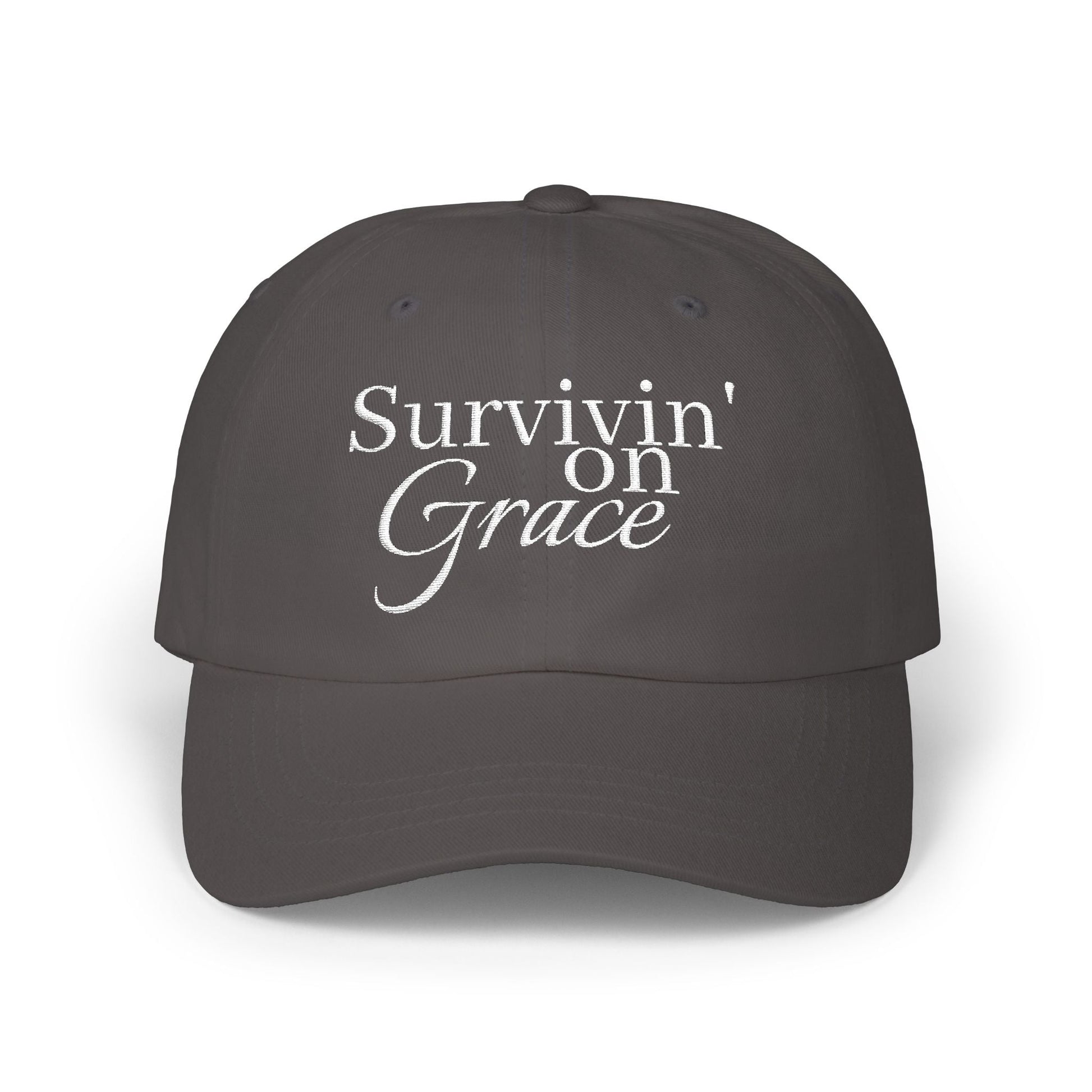 Survivin' on Grace 2 — Women's Inspirational Embroidered Baseball Hat - Shante's Bazaar
