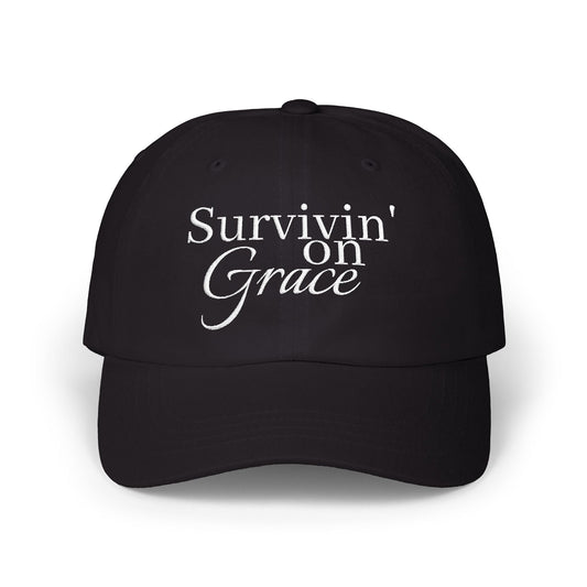 Survivin' on Grace 2 — Women's Inspirational Embroidered Baseball Hat - Shante's Bazaar