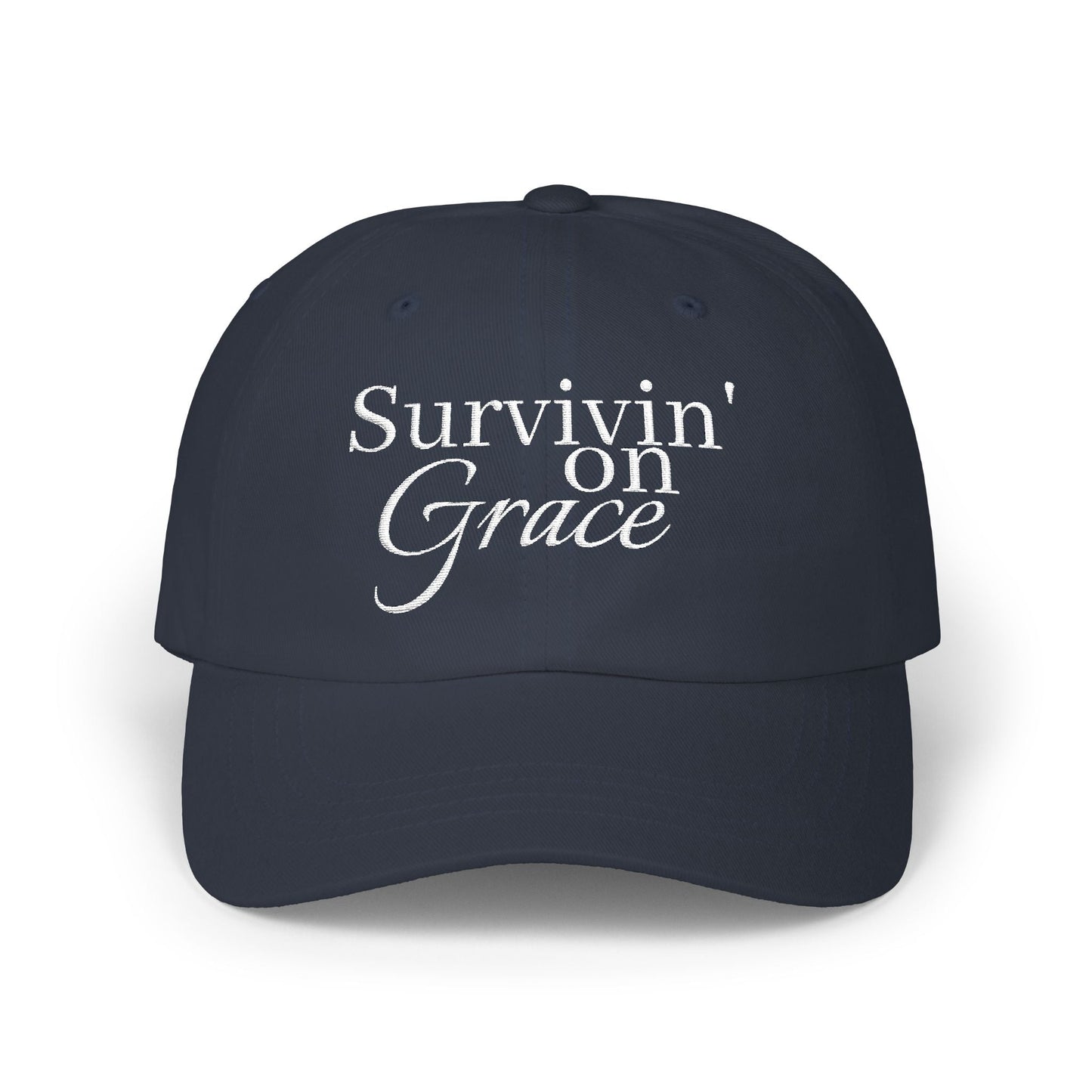 Survivin' on Grace 2 — Women's Inspirational Embroidered Baseball Hat - Shante's Bazaar