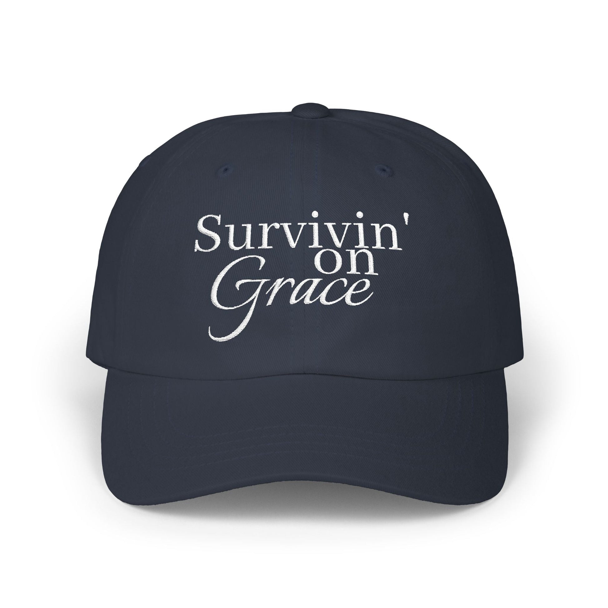 Survivin' on Grace 2 — Women's Inspirational Embroidered Baseball Hat - Shante's Bazaar