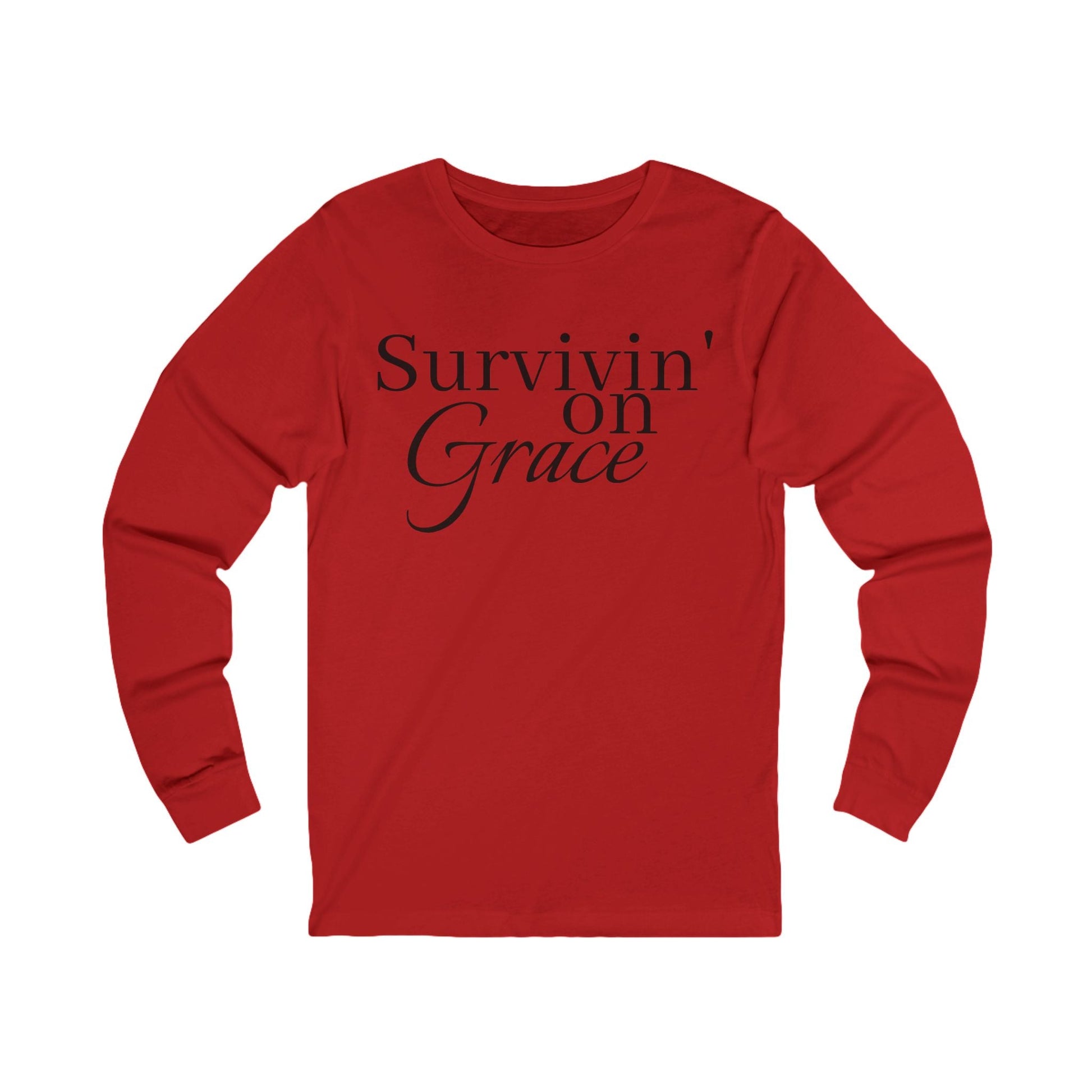 Survivin' on Grace Long Sleeve Tee - Shante's Bazaar
