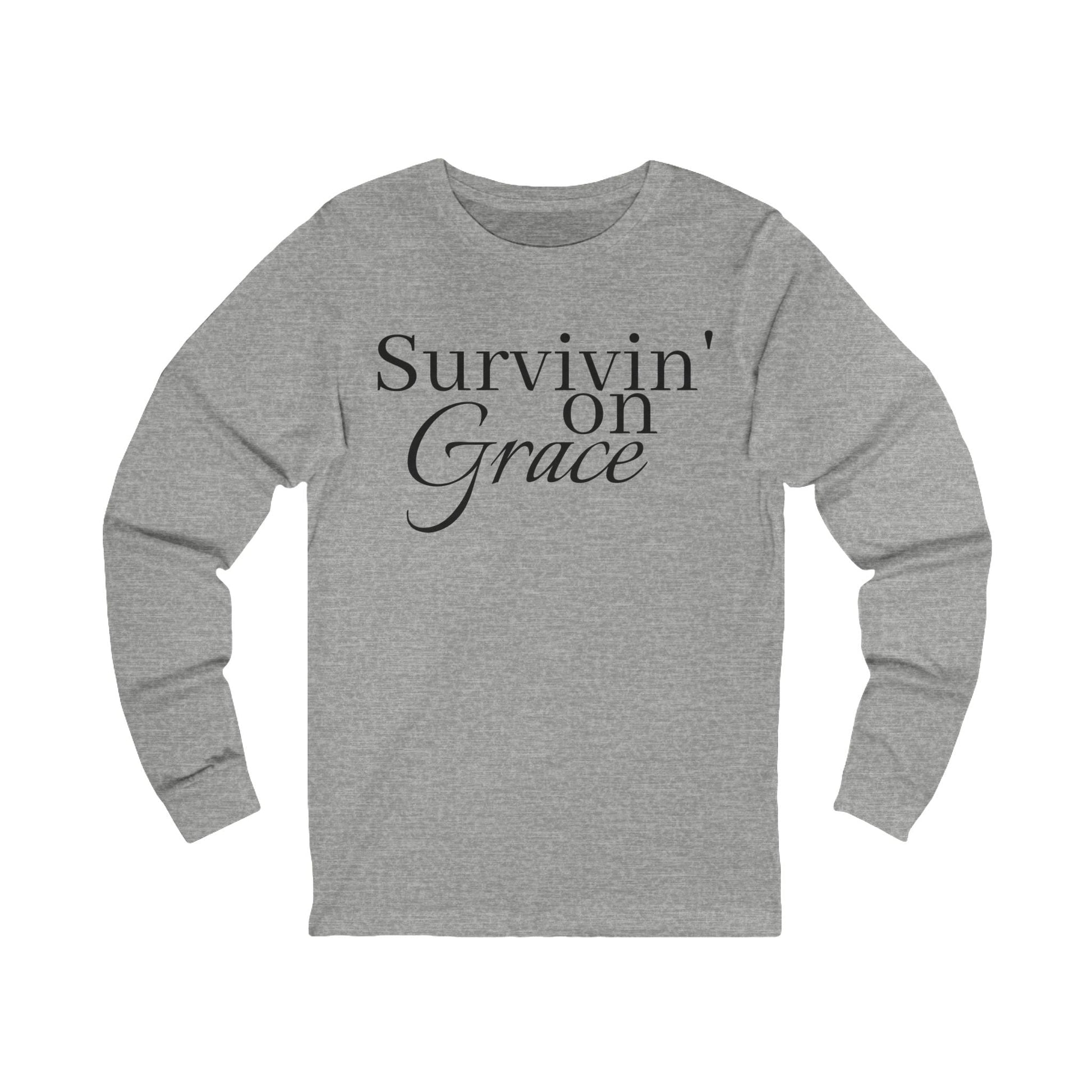 Survivin' on Grace Long Sleeve Tee - Shante's Bazaar