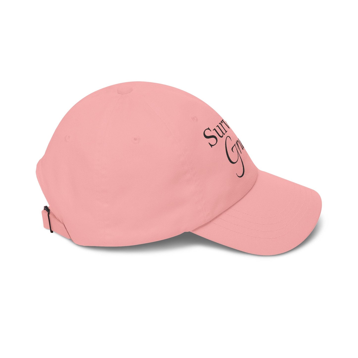 Survivin' on Grace — Women's Inspirational Embroidered Baseball Hat - Shante's Bazaar