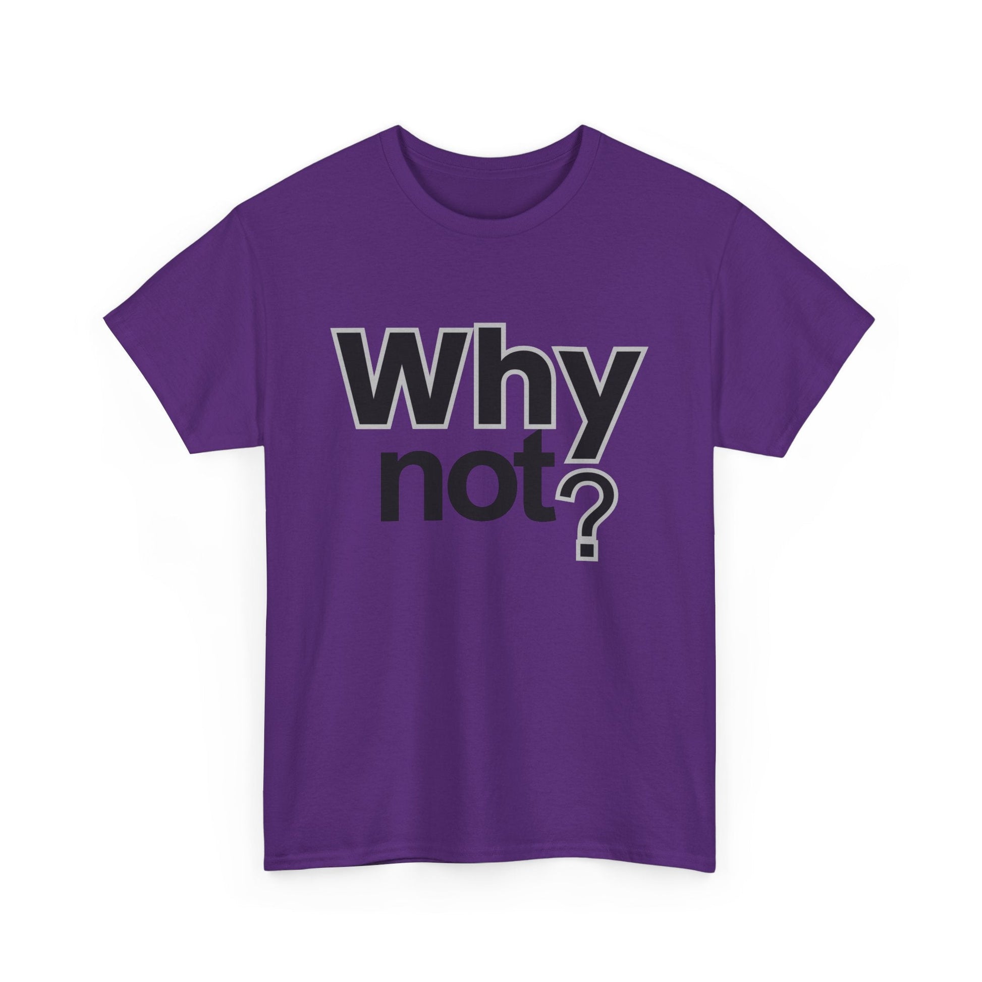 Why Not? T‑Shirt – Minimalist Motivational Tee - Shante's Bazaar