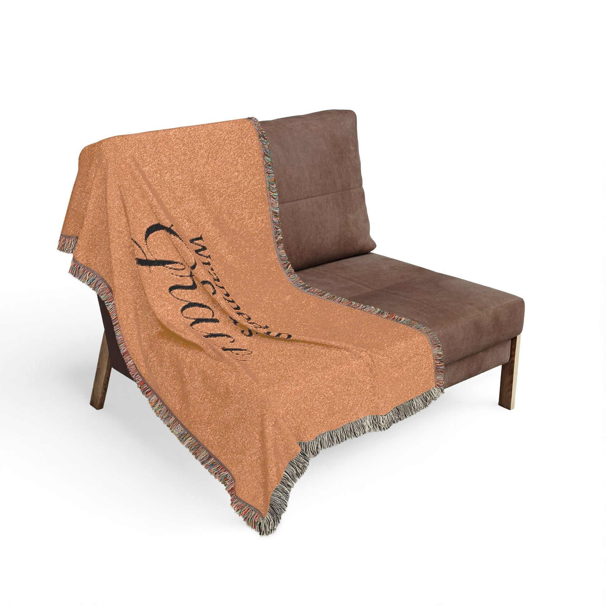 Woven Blanket — "Wrapped in God's Grace" Inspirational Throw - Shante's Bazaar