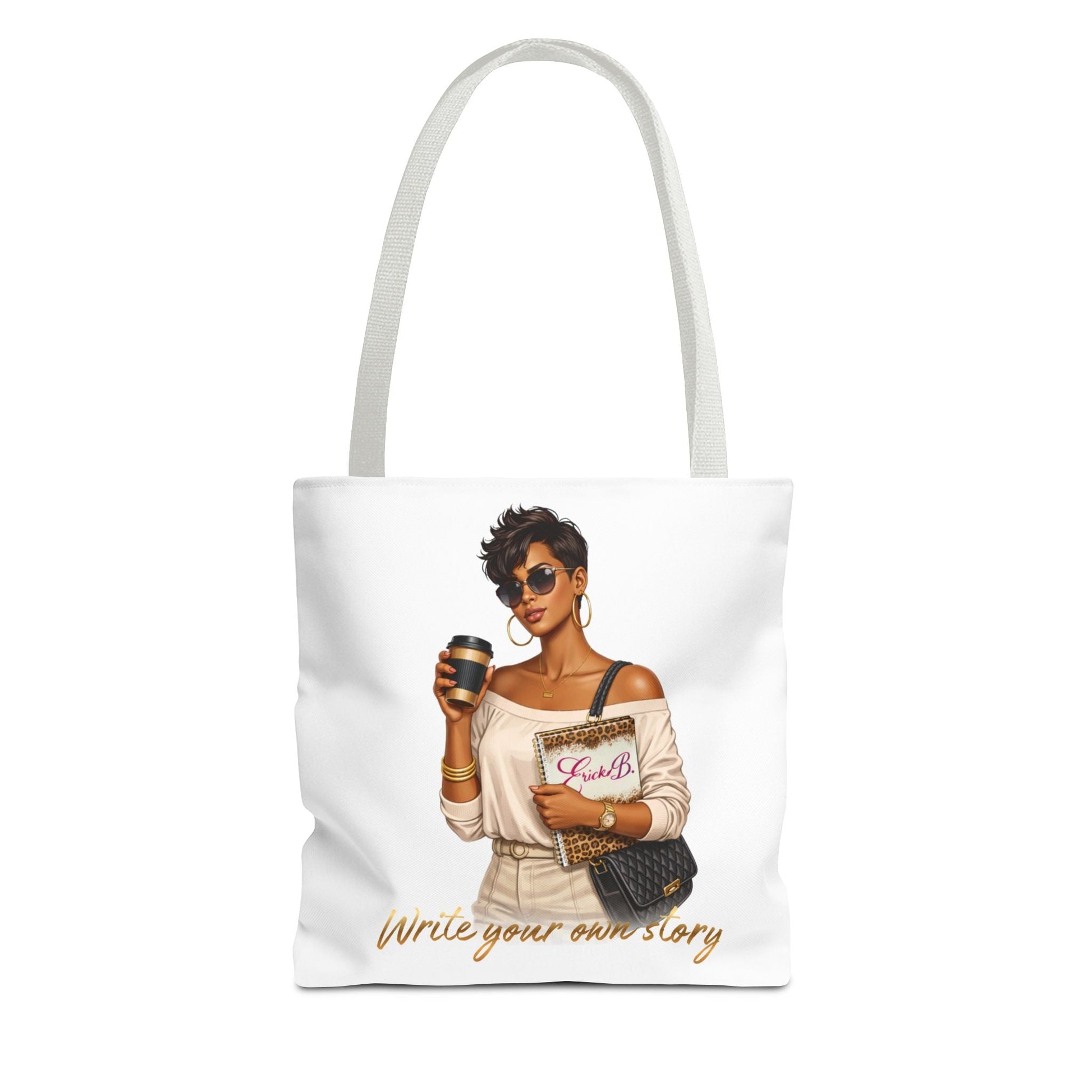 "Write Your Own Story" - Journal Tote Bag - Shante's Bazaar